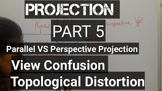 23Perspectiveprojection vs ParallelProjection viewconfusionTopologicaldistortioncomputergraphics [upl. by Irb247]