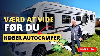 Værd at vide før du køber autocamper  Campervan alkove delintegreret amp helintegreret 👀 [upl. by Alwyn]