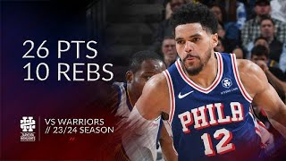 Tobias Harris 26 pts 10 rebs vs Warriors 2324 season [upl. by Aniad]