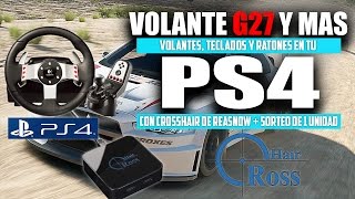 GRAN TURISMO SPORT  JUGAR A PS4 CON G27 G25 TECLADO RATON Y MAS VOLANTES CON REASNOW CROSSHAIR [upl. by Lydell]