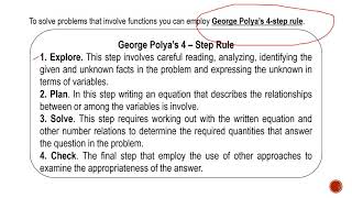 SOLVING REAL LIFE PROBLEMS INVOLVING FUNCTIONS  General Mathematics  Quarter 1  Module 4 [upl. by Essej]