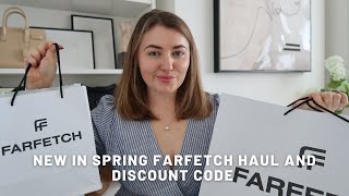 NEW IN SPRING FARFETCH HAUL AND DISCOUNT CODE  PetiteElliee [upl. by Brandes]