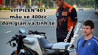 Husqvarna Vitpilen 401 của anh khách quen Dàn áo carbon và gắn thêm bánh căm cho cổ điển [upl. by Golanka168]