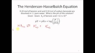 HendersonHasselbalch Equation [upl. by Jar]