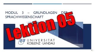 Einführung in die Sprachwissenschaft  Lektion 05 Phrasen und Konstituenten [upl. by Nereen]