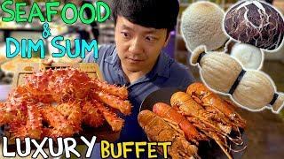 All You Can Eat SEAFOOD Buffet amp LUXURY Dim Sum in Taipei Taiwan Taiwan Food Tour [upl. by Maples291]