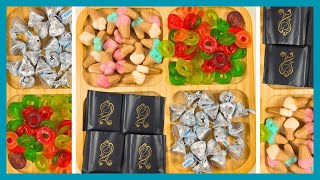 Filling Platter With Sweets  Satisfying ASMR  sweet candy [upl. by Erena344]