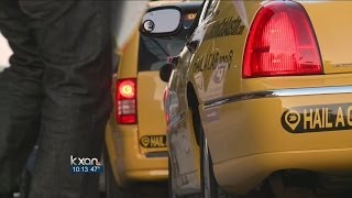 Cab drivers protest getting hours cut [upl. by Htebharas618]