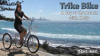 Trike Bike 24quot Aluminium Trike  A day at the beach wwwtrikebikecomau [upl. by Scoville]