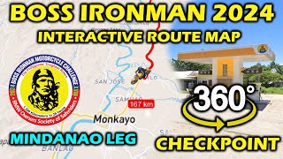 BOSS IRONMAN 2024 INTERACTIVE ROUTE MAP  MINDANAO LEG  360 CHECKPOINT VIEW [upl. by Bigg]