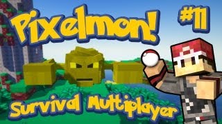 Pixelmon Survival Multiplayer Episode 11  Yellow Boss Geodude wYoutubers [upl. by Nroht934]