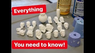 Action figure head casting Tutorial  everything you need to know about [upl. by Hcelemile]