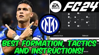 EA FC 24  BEST INTER MILAN Formation Tactics and Instructions [upl. by Elockin]