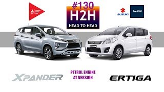 H2H 130 Mitsubishi XPANDER vs Suzuki ERTIGA [upl. by Chaker]