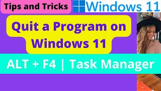 How to force Quit an app on Windows 11 [upl. by Ylle]