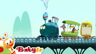 Tricky Tracks  Train and Numbers  Counting for Toddlers BabyTV [upl. by Atekihs964]