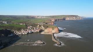 Staithes  North Yorkshire Coast Drone Video [upl. by Otit]