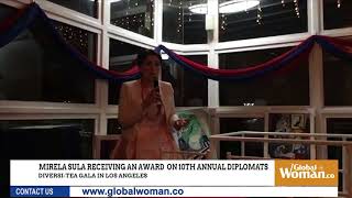 MIRELA SULA RECEIVES ‘’ORBIS AWARD’’ IN LOS ANGELES [upl. by Zetrauq906]