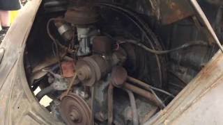 Firing up the 25hp in the 1950 VW Vert at Cookers [upl. by Cioffred]