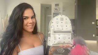 What’s in my everyday bag MCM Visetos mini backpack [upl. by Nessa]