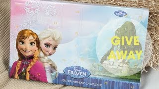 Frozen Advent Calendar  2014 Disney Frozen Make up Christmas advent GiveAway [upl. by Sera908]