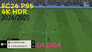 Barcelona vs Real Valladolid  Spain La Liga 2425  Full Match All Goals  FC 24 Game Simulation [upl. by Katey]