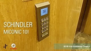 Schindler Miconic 10 Elevators in Jakarta [upl. by Akimal826]