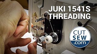 Threading the Juki DNU 1541S [upl. by Lehet593]