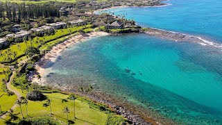 4K Drone Kapalua and Napili Bay  Maui Hawaii 2023 [upl. by Akihsar100]