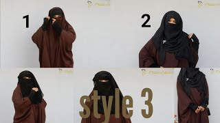 3 Styles With 1 Jilbab Full Coverage Jilbab Styles Tutorial With Niqab ft Modest CollectionNiqaBee [upl. by Amoreta]