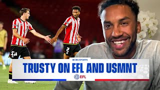 Auston Trusty on life in Sheffield goal vs Wrexham EFL expectations amp USMNT hopes  Morning Footy [upl. by Ahseel]