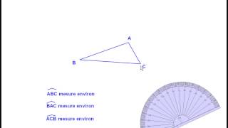 Mesurer un angle avec le rapporteur [upl. by Franzen]