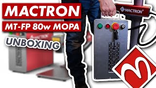 Mactron MTFP 80w MOPA Fiber Laser UNCRATED  80w JPT M7 [upl. by Hcirteid]