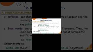 Bound morphemes Sufixes prefixes boundmorphmeenglish shortvideo [upl. by Ayr]