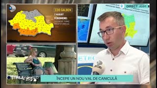 Stirile Kanal D  Coduri de canicula Vin temperaturi ridicate  Editie de pranz [upl. by Deny532]