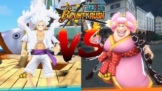 Gear 5 luffy vs big mom full fight  one piece bounty rush  opbr [upl. by Annahsor]