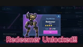 Finally unlocking REDEEMER  Mech Arena gameplay [upl. by Tormoria]