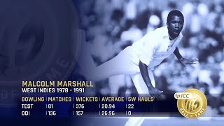 Meet the ICC Hall of Famers Malcolm Marshall  The best ever fast bowler [upl. by Tewfik]