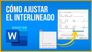 Aplicar interlineado doble a un texto en WORD [upl. by Airdnat]