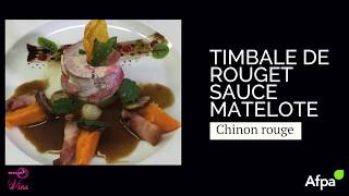 Accord met amp vin  Timbale de rouget sauce matelote [upl. by Leynad347]