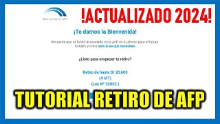 RETIRO DE AFP 2024 ACTUALIZADO Presenta así tu solicitud de retiro de AFP hasta 4 UIT S20600 soles [upl. by Solana165]