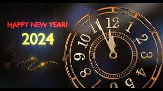 Happy New Year 2024countdown 4K Video Animation With Music [upl. by Eneryt838]