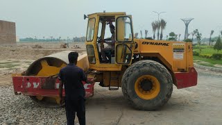 How to Operate Dynapac Vibrator Roller Road Foundation Construction [upl. by Ahsinrev723]