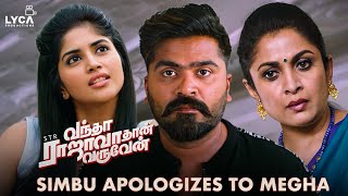 Vantha Rajavathaan Varuven Movie Scene  Simbu apologizes to Megha  Simbu  Megha Akash  Sundar C [upl. by Leith]