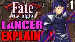 LANCER Cú Chulainn Explained  FATESTAY NIGHT  Past amp Lore  Part 1 [upl. by Ikcin]