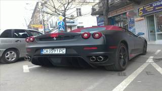 Matte Ferrari F430 Spider Accelerating LOUD [upl. by Petey]