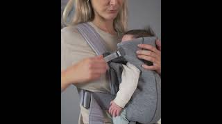 How to carry a newborn in BabyBjorn Mini Baby Carrier  Kaliedy newborn babywear babywearingmama [upl. by Dagley]