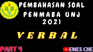 SOAL TPA VERBAL amp BAHASA INDONESIA PENMABA UNJ 2021 Persiapan Menghadapi PENMABA 2021 [upl. by Anirac]