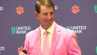 Clemson 48 Virginia 31 Dabo Swinney postgame pt 1 [upl. by Euqinay495]