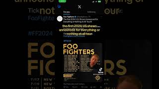 Foo Fighters Announce 2024 North American Tour dates [upl. by Ahsiekat]